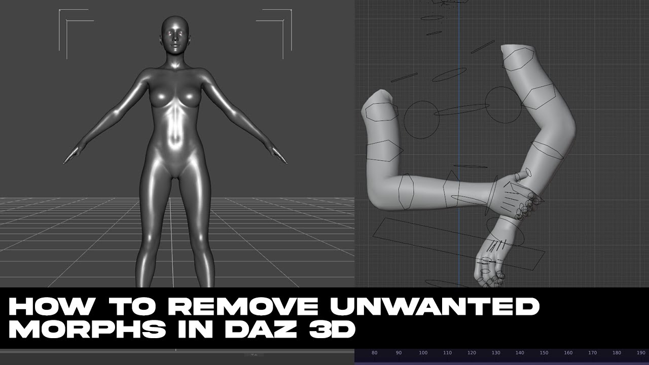 HOW TO REMOVE UNWANTED MORPHS IN DAZ 3D + EXPORT - YouTube