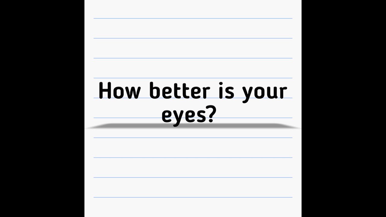 Online eye exam/Eye exam at home//Optometry goals YouTube