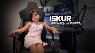 Razer ISKUR - Unboxing & Assembly of Ergonomic Chair (With My Daughter)