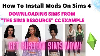 How To Install Sims From "The Sims Resource" (TSR)  CC For Sims 4 | 2023