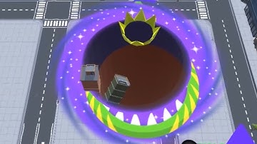 Hole.io Map Control: 100.00% -  Big Hole WORLD RECORD #2