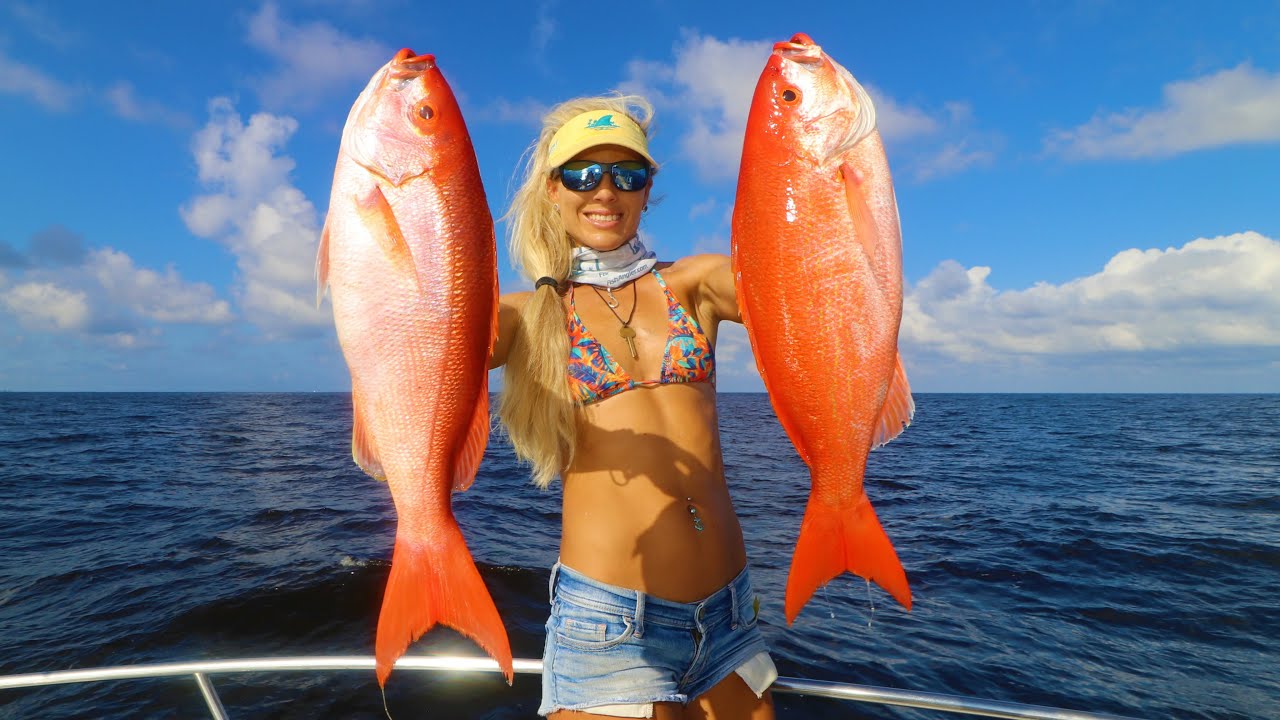 Giant Deep Water Snapper Limits Catch And Cook Stuart Florida Fishing Youtube