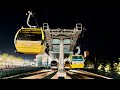 Disney Skyliner at Night - Hollywood Studios & Caribbean Beach Resort Line in 4K | Walt Disney World