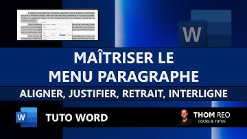 GÉRER les PARAGRAPHES dans WORD : interligne, retrait, espacement... (Tutoriel Office)