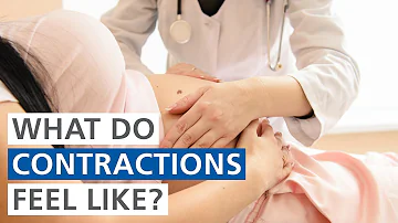What does stomach feel like during contraction?
