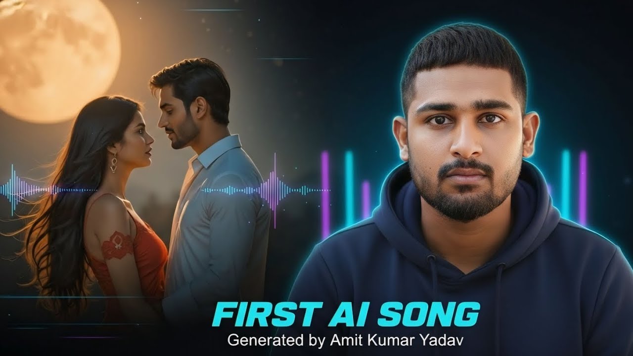 FIRST AI GENERATED SONG 🎶 | AI Music 2026 by Amit Kumar Yadav 🧑‍🎤
