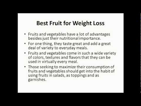 Good Fruits For Diet Weight Loss