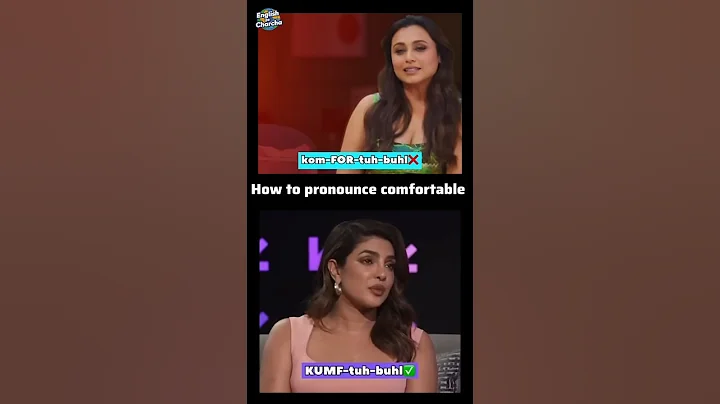 You're Saying It Wrong! 😱 | How to Pronounce "Comfortable" Correctly 🗣️ #english  #shorts