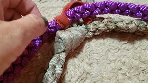 How to make a mule tape halter (6 strand)