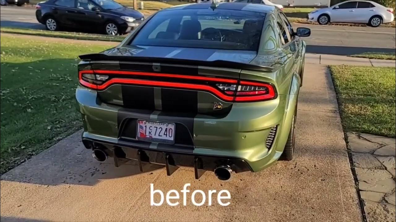 2021 Charger Scat Pack Widebody mid muffler delete YouTube
