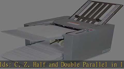 FORMAX FD 314 Desktop Office Folder, Up to 250 Sheets 20 Pound (75gsm) Hopper Capacity, Up to 7700