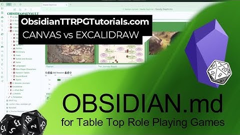 Obsidiaan - Canvas vs Excalidraw