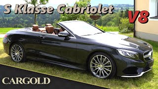 Mercedes S 500 Cabriolet, 2016, Zukunftsklassiker mit erst 2.095 km! Designo Vollausstattung, V8