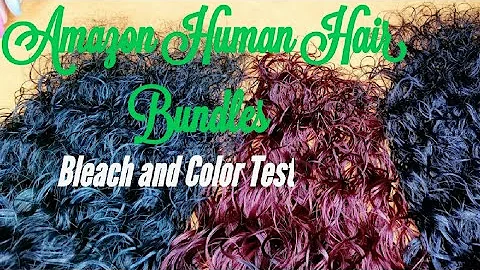 Bleaching + Coloring Amazon Human Hair Bundles