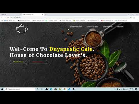 [Latest Project Demo]Upcoming Project Cafe/Chocolates Shop Website's Landing Page stay tuned.