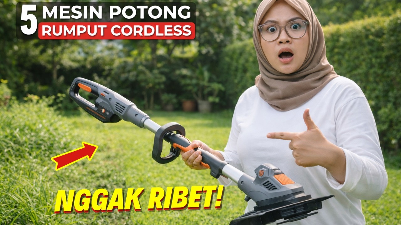 Gak Perlu Mahal! 5 Rekomendasi Mesin Potong Rumput Cordless Murah Mulai 200rb