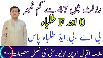 Aiou Results Announced spring 2022 BA BCOM zaheer Official Aiou Studio