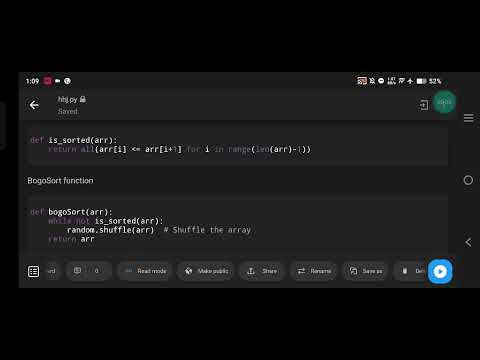 Python Program for BogoSort (Permutation Sort) Algorithm