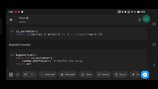 Python Program for BogoSort (Permutation Sort) Algorithm
