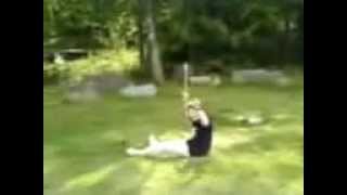 Front flip from a bench