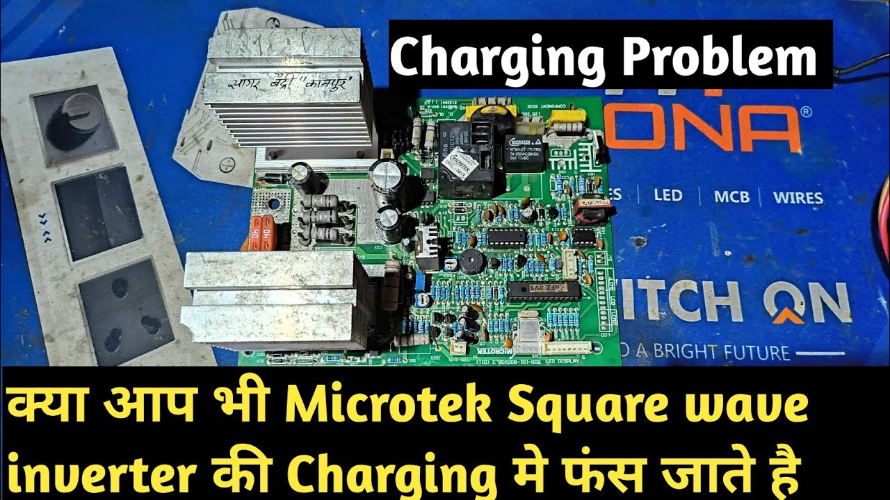 Microtek Square Wave inverter 100% charging problem solution || Dushyant Electronics 