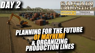 Organizing Chaos & Building A Trash Bridge! Captain Of Industry Update 3 | Day 2