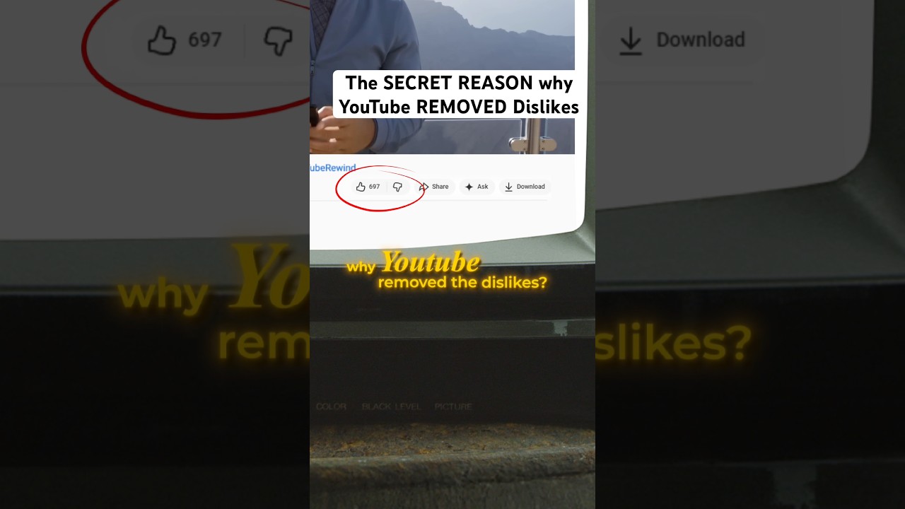 The SECRET REASON why YouTube REMOVES Dislikes