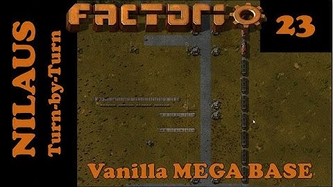 Factorio S7E23 - First few Personal Robots helping to build Train stop