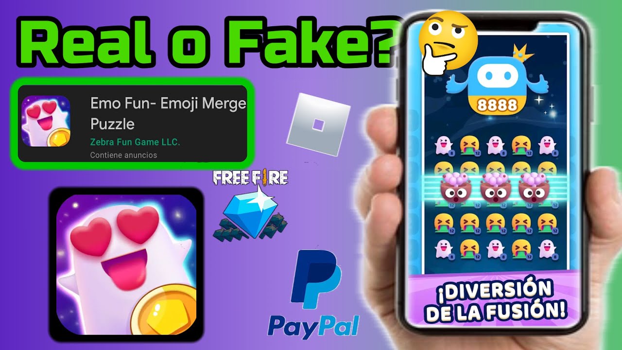 Emoji Winner ¿paga? Emo Fun Emoji Merge Puzzle Aplicación para ganar dinero? YouTube