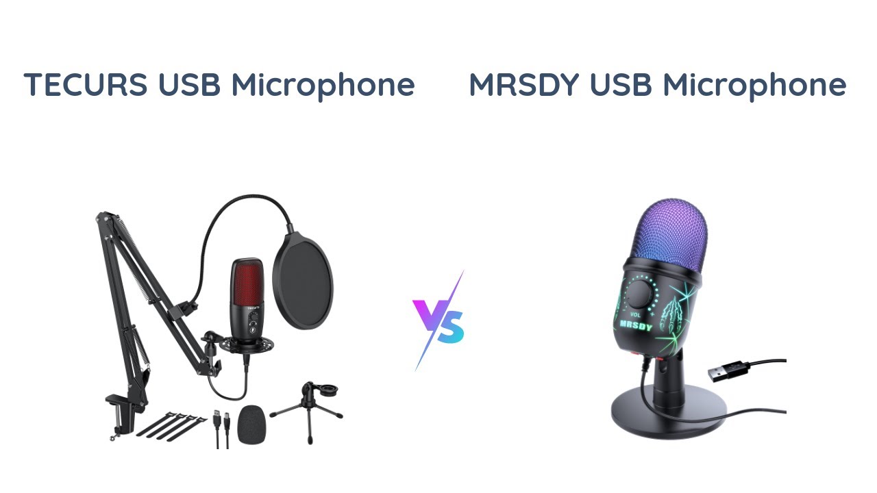 TECURS vs MRSDY USB Microphone Comparison 