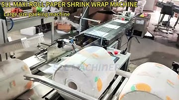 Automatic Maxi Roll Paper Jumbo Roll Shink Wrap Machine For Public Toilet Paper Packaging Machine