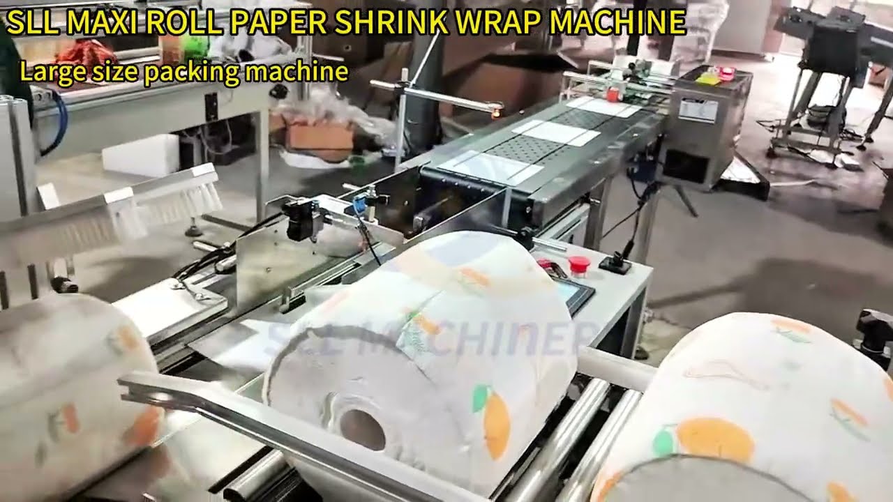 Automatic Maxi Roll Paper Jumbo Roll Shink Wrap Machine For Public Toilet Paper Packaging Machine