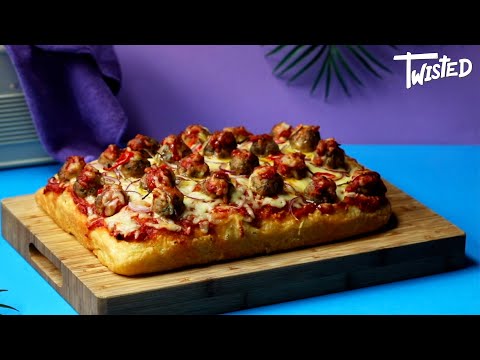 How To Make A Focaccia Meatball Pizza