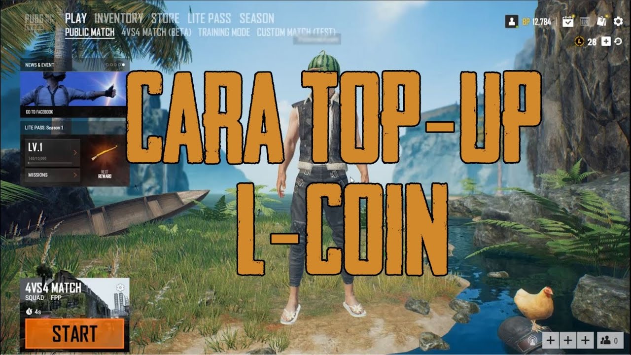 PUBG LITE [BAHASA] - Cara top-up L-COIN - 