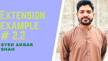 Extension Ass # 2.2 I CH # 2 Vector and Equilibrium I 1st Year Federal Board 2020 Edition