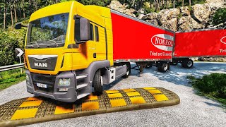 Trucks vs Speed Bumps | BeamNG.drive