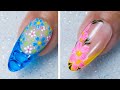 New nail art ideas 2023  tutorial best flower nail design compilation