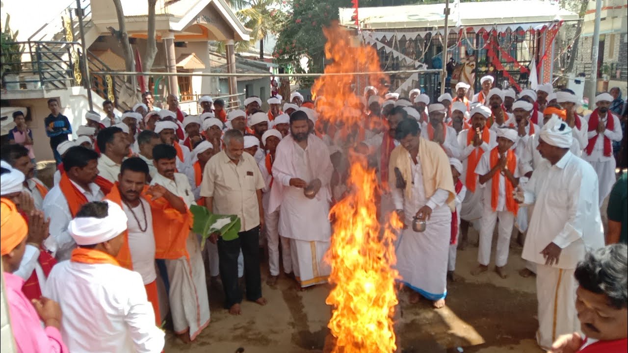 Maha Bhog Grand Welcome to Shekhar Maharaj Machihalli ThandaSri Mariyamma Sevalal Maharaj Mandir 7tv