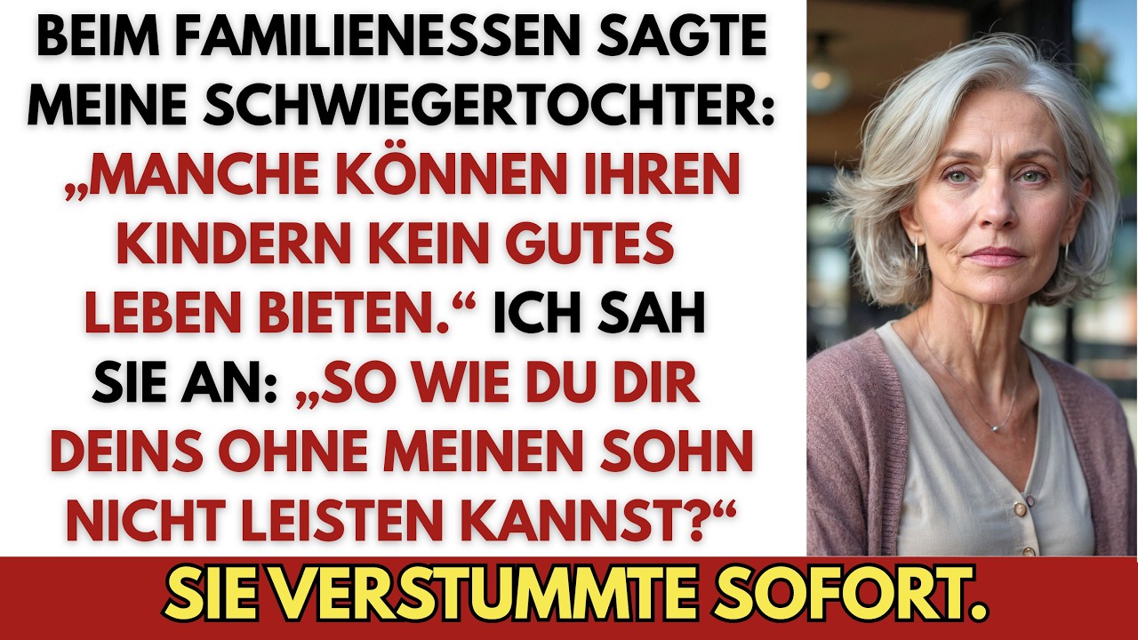 Meine Schwiegertochter saß an meinem Esstisch und zerstörte mit einem einzigen Satz das Selbstbewusstsein meiner neunjährigen Enkelin. „Manche Leute können es sich eben nicht leisten, ihren...