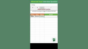 ARRAYTOTEXT function in excel | ARRAYTOTEXT formula in excel | excel interview questions tips tricks