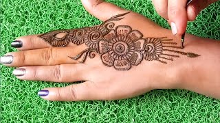 Beautiful Flower Mehndi Design Back Hand | Simple Mehandi ka design | Stylish Mehendi design 2021