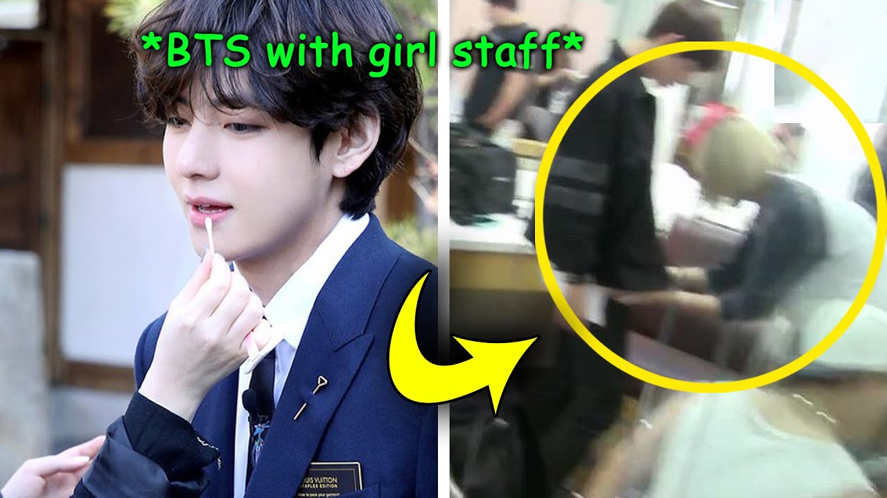 BTS with Staff Girl ❤️💜 Cute Moments