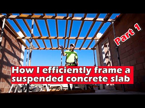 How to build a suspended concrete slab part 1