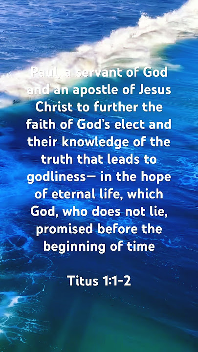 🇮🇱 Titus 1:1-2 ✝️ #GodNeverLies #ThankYouAdonai #ThankYouYeshua #ThankYouHolySpirit #Yeshua #Jesus