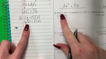 Function Operations (Addition + and Subtraction -)