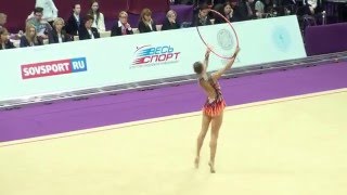 Staniouta Melitina, Belarus, hoop. Grand Prix Moscow 19.02.2016