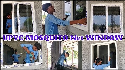 UPVC Mosquito Mesh Windows | Sliding window SS Mosquito Mesh Installation | 3 Track Sliding Window