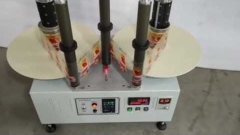 Adhesive Label Rewinder with Counter