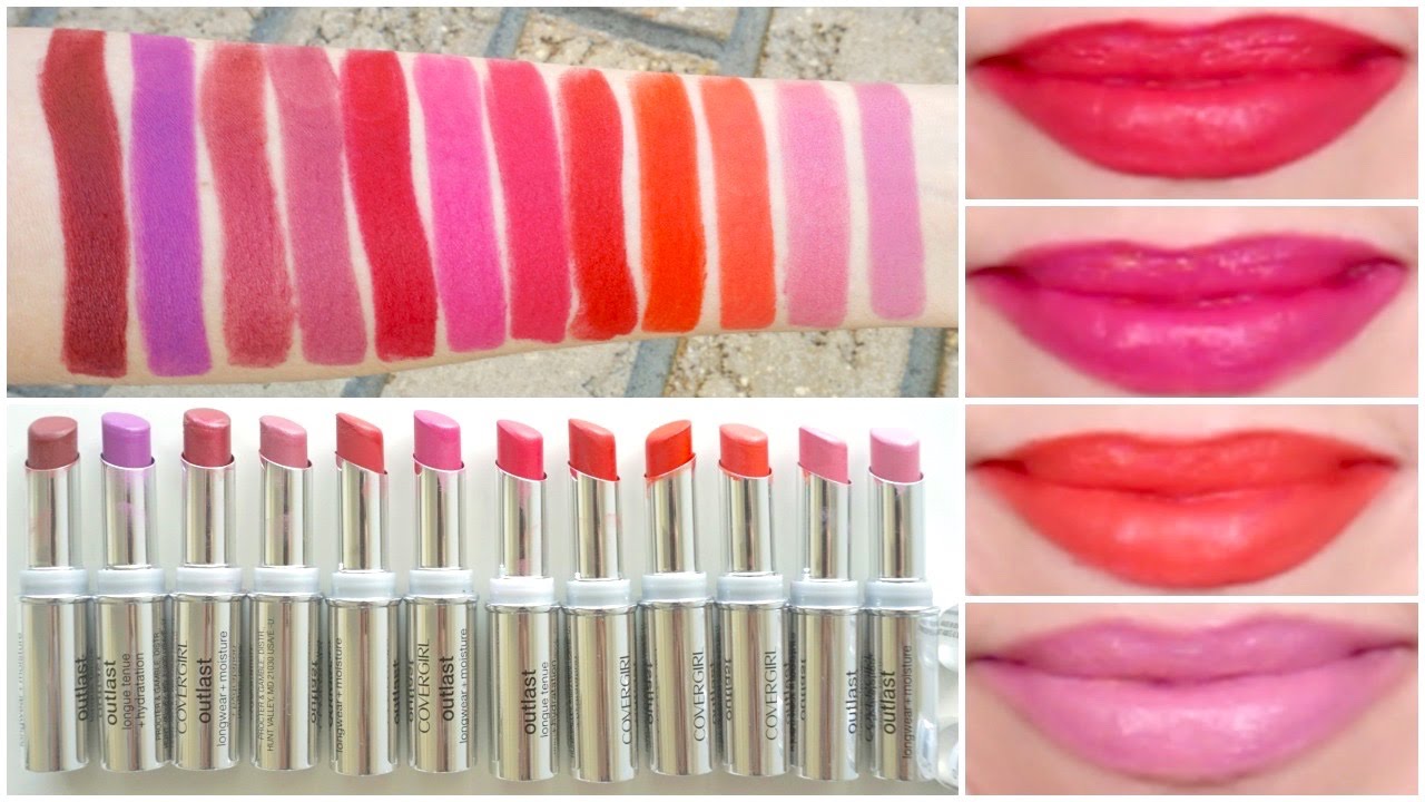 Covergirl Outlast Lipstick Color Chart