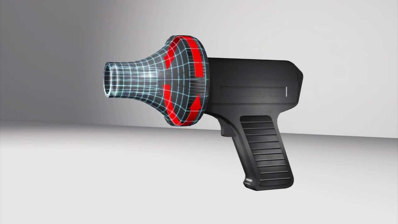 Vortex gun fires rings of air that could deliver pepper spray tear gas